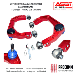 Upper control arms adjustable aluminum for FJ Cruiser Prado 150 2010 on | Al Shiba General Trading.