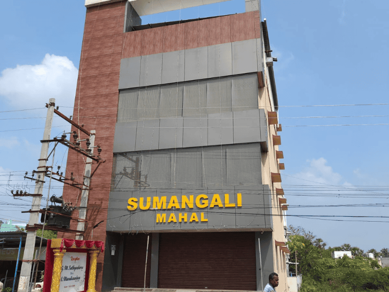 ACP sheet front elevation design for shop