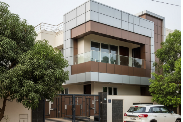 Residential Building Clad with ACP Sheet