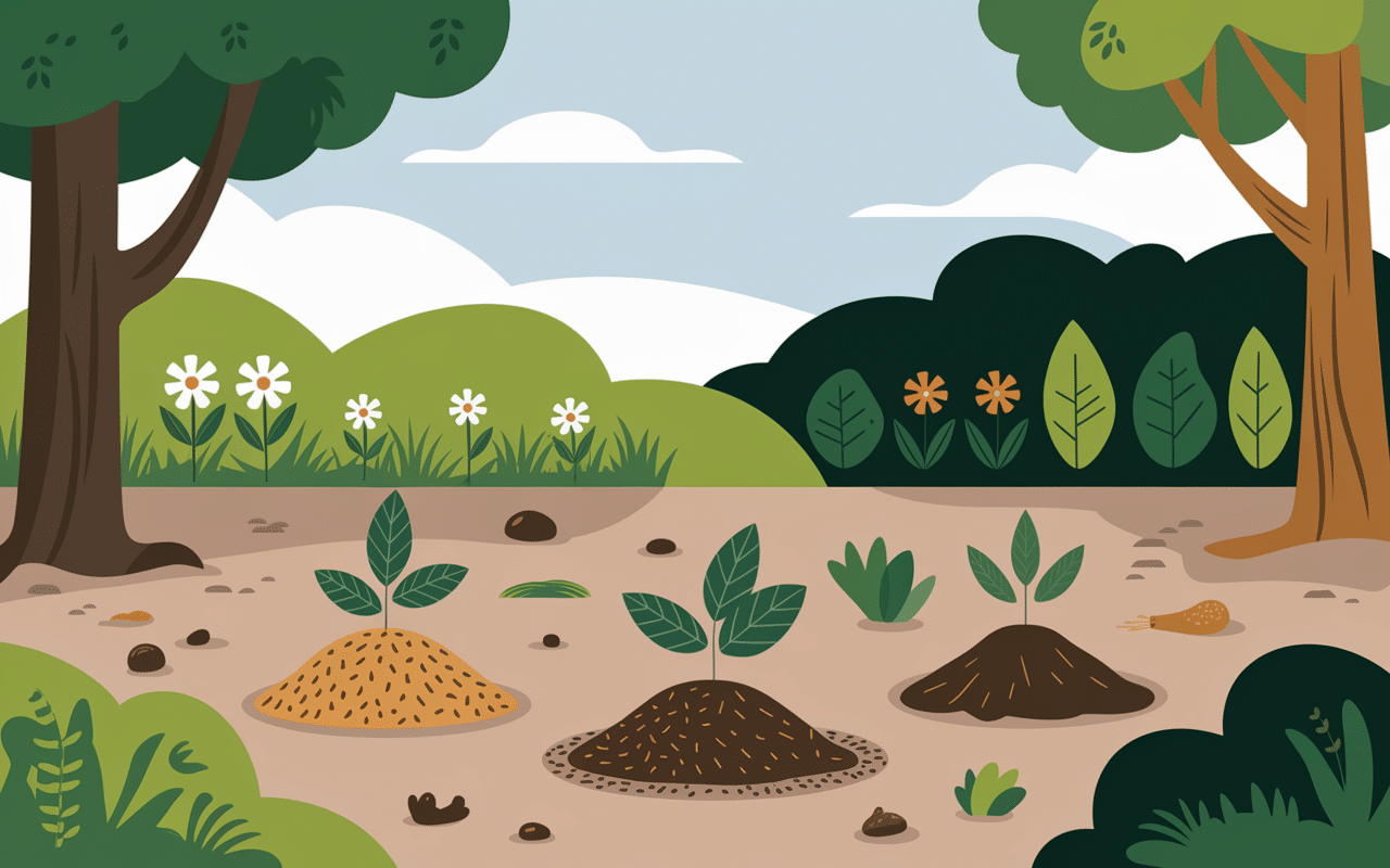 Cafards de jardin decomposant matiere organique dans jardin