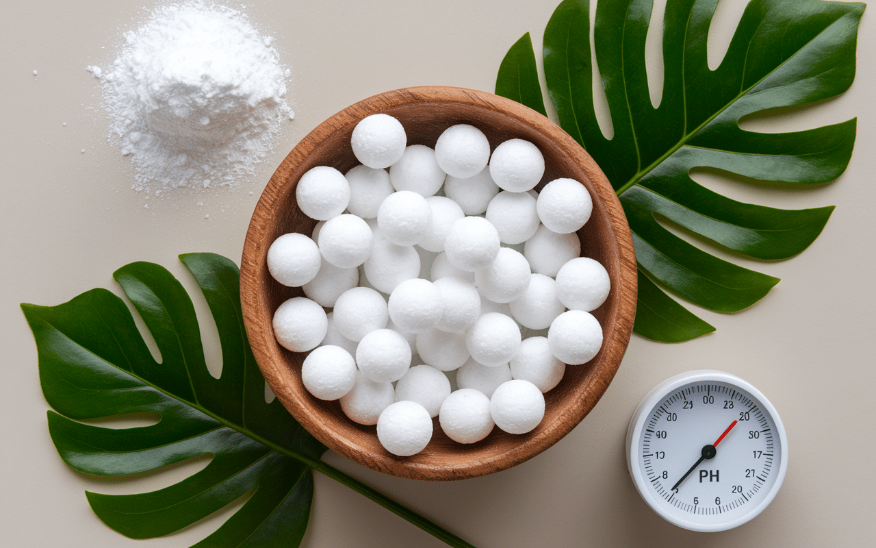 Cuillère cristaux de soude lessive