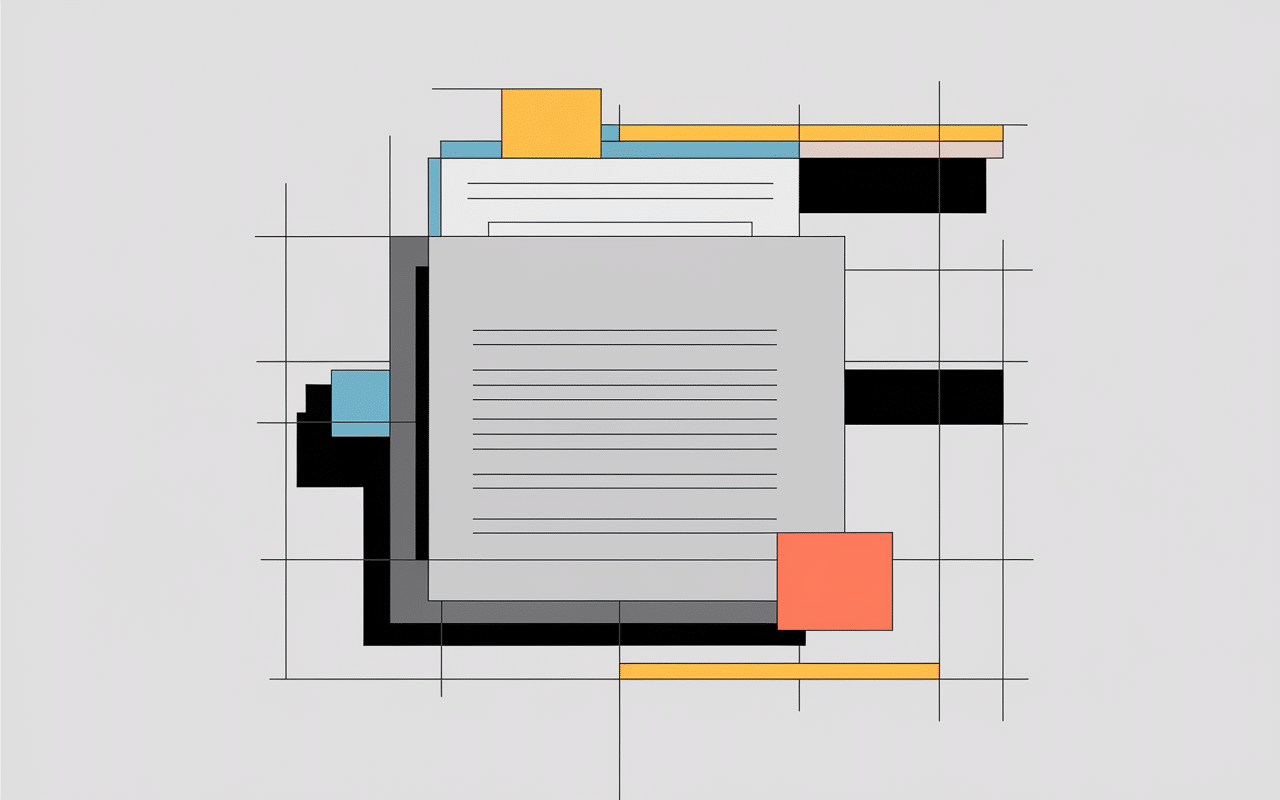 Illustration d'espaces négatifs en design