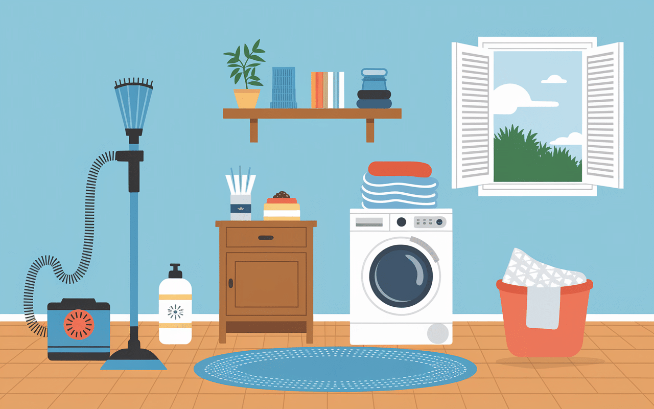 nettoyage et prevention mites de poussiere interieur