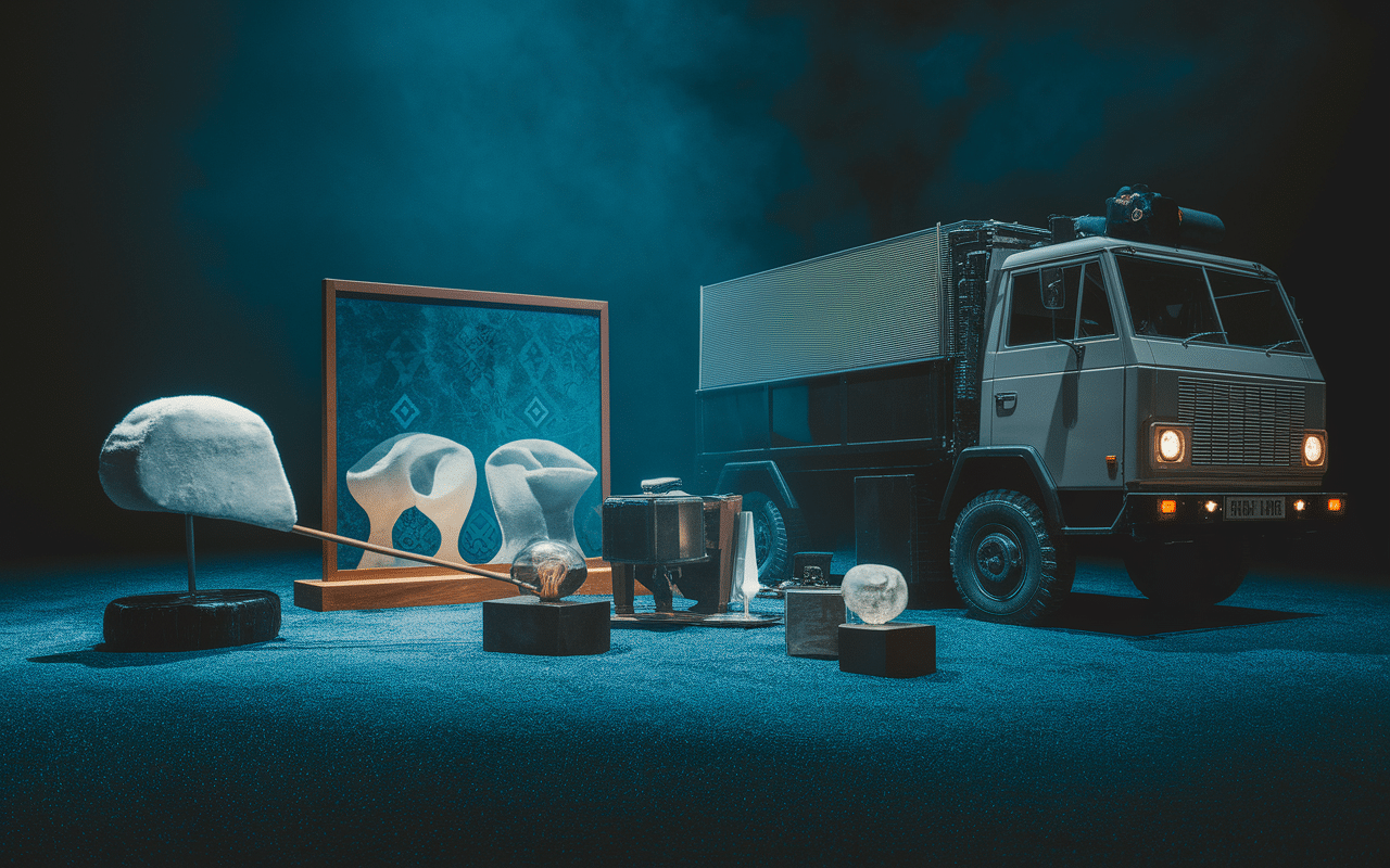 Objet en u rares insolites microscope uranium coutau inuit camion ultrasons