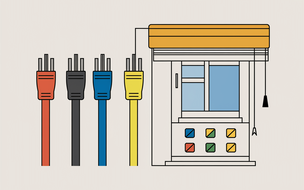 Schéma branchement volet roulant Bubendorff 4 fils