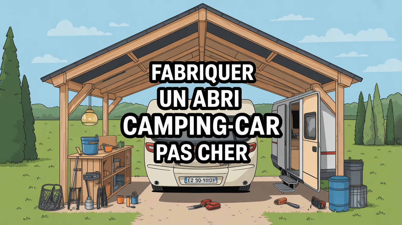 fabriquer un abris camping car pas cher illustration abri bois et bache