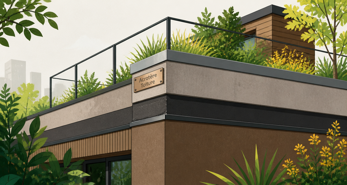 acrotère toiture terrasse béton couvertine relevés étanchéité