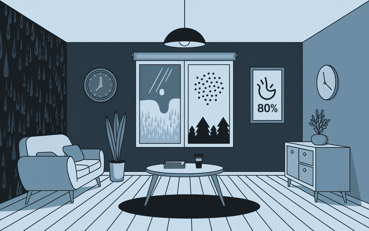 moisissures et condensation taux humidite chambre 80