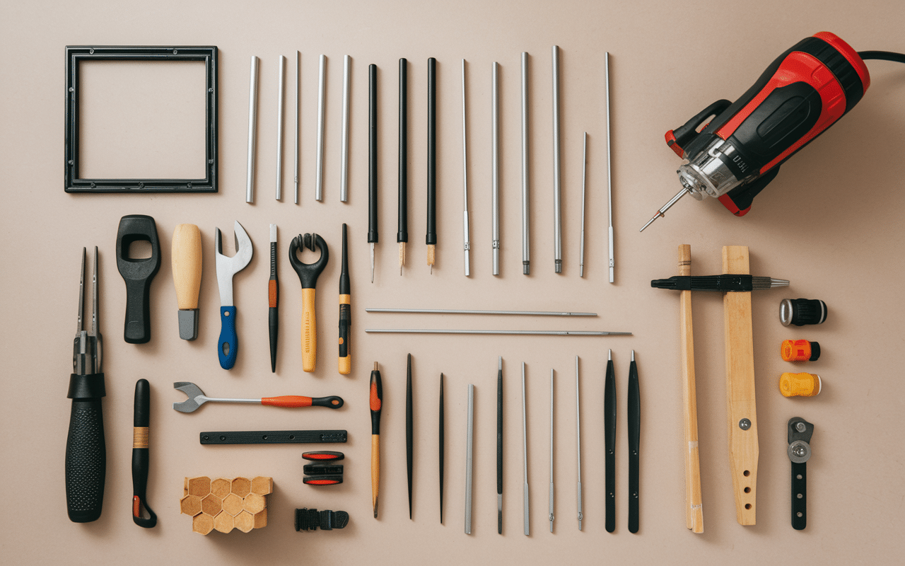 Matériaux et outils pour fabrication broyeur végétaux