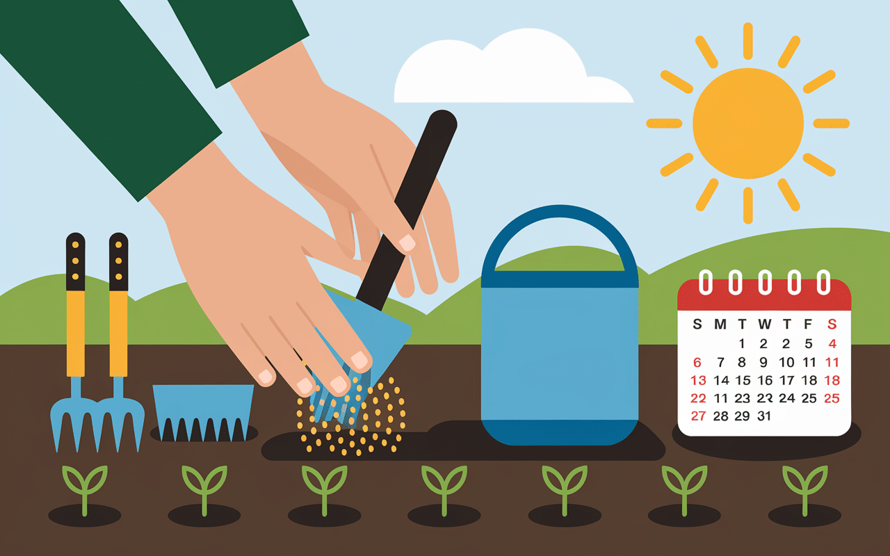 Mains plantant tête de dragon, outils jardinage