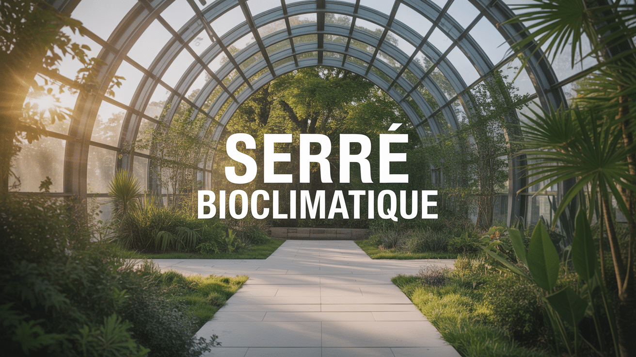 Serre bio climatique transparente et ensoleillée