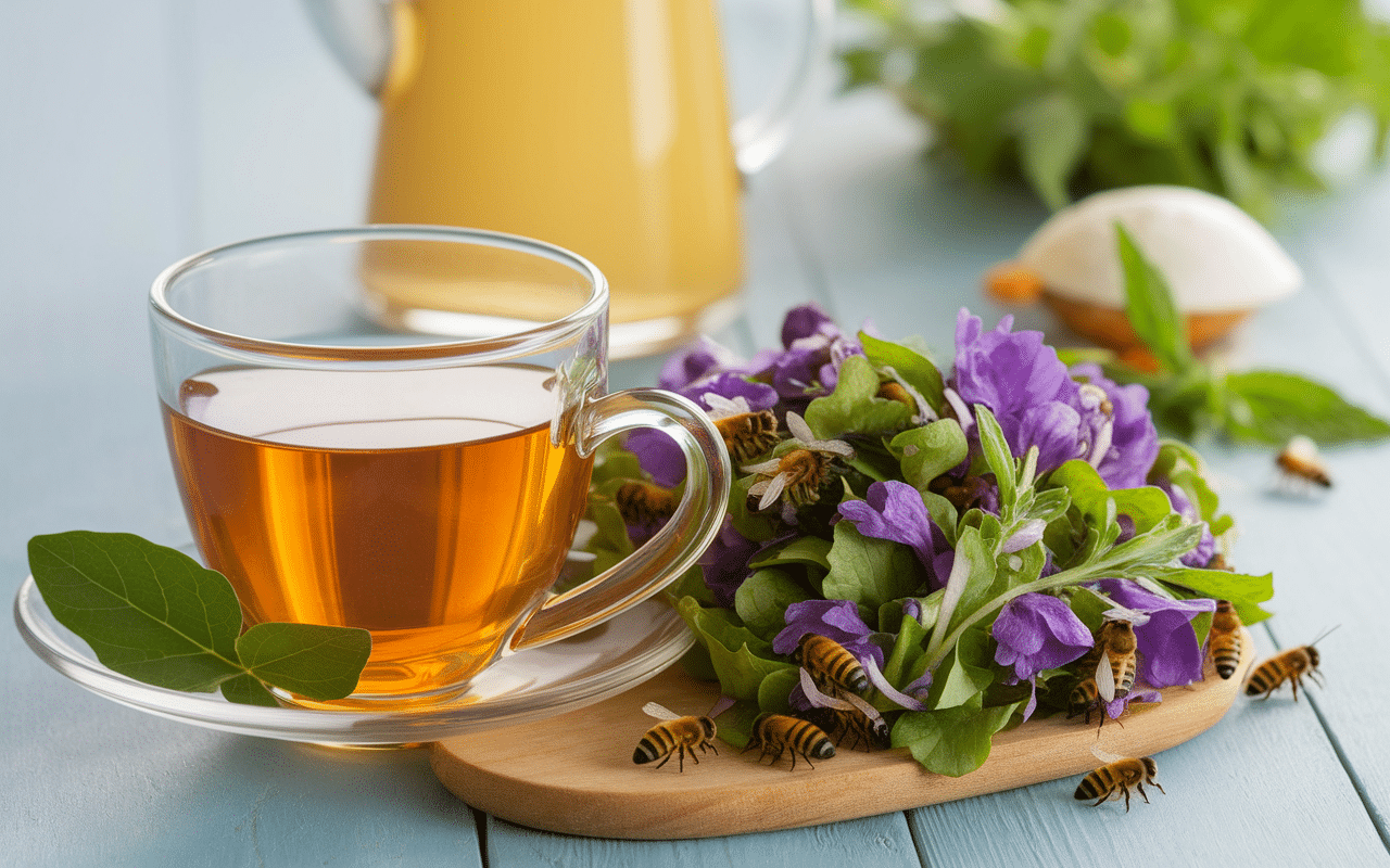 Tisane tête de dragon, feuilles fraîches, bien-être