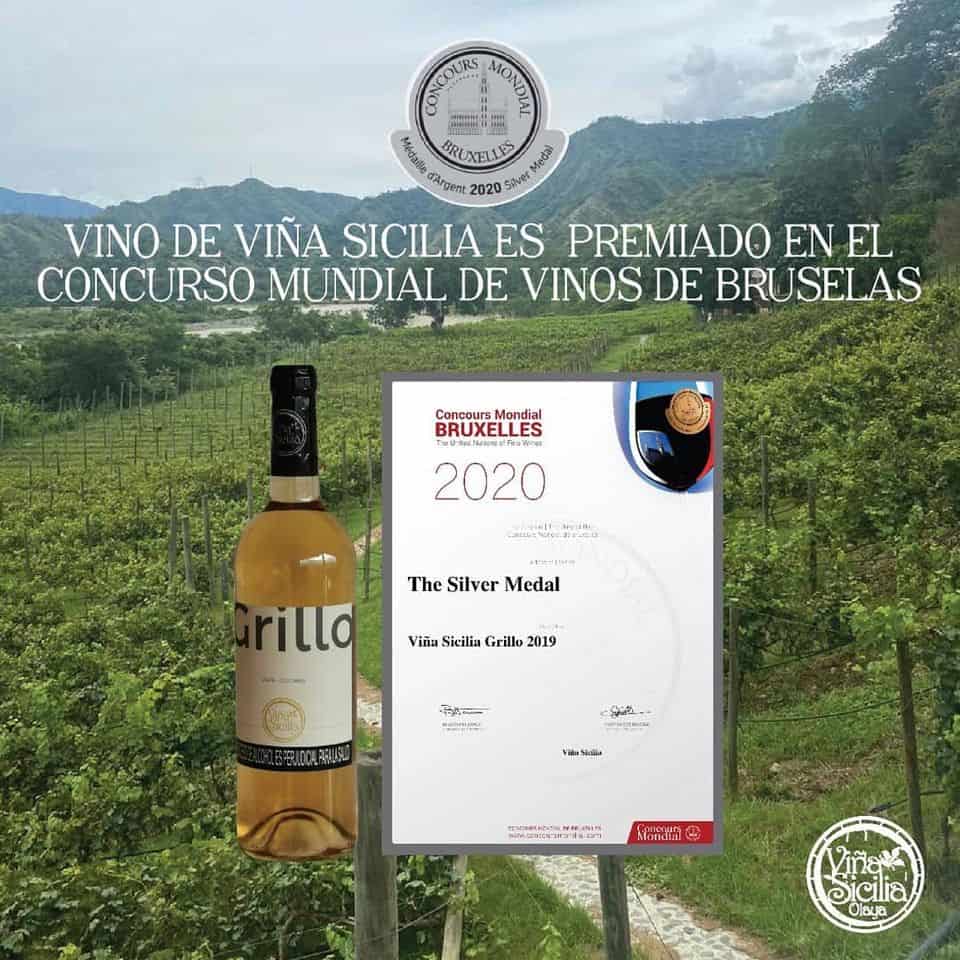 El vino de Viña Sicilia que es fabricado en Olaya es premiado a nivel mundial