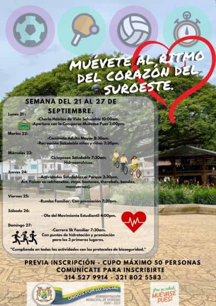 Programa “Muévete al Ritmo del Corazón del Suroeste” en Hispania