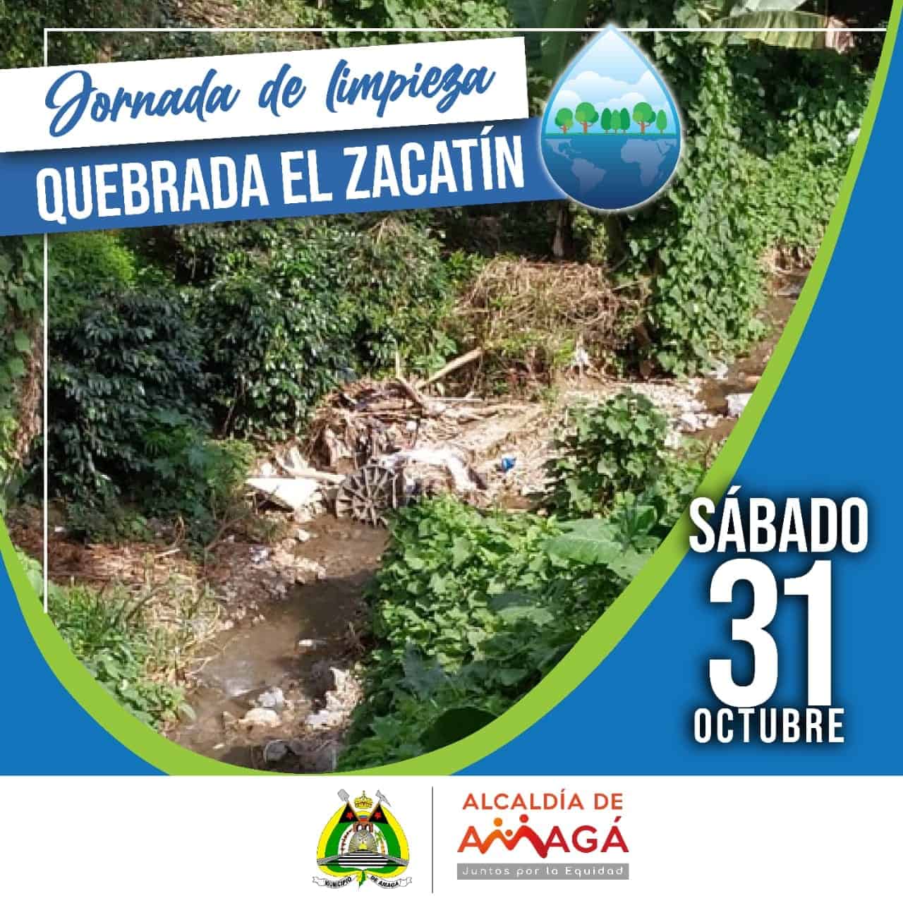 Jornada de limpieza de los recursos naturales en Amagá