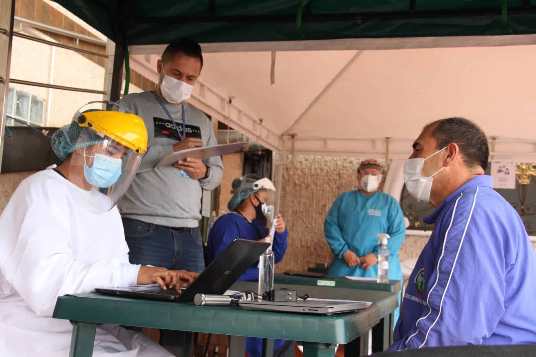 Simulacro de vacunación contra el COVID-19 en El Peñol
