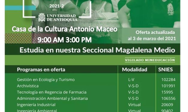 La UdeA llega a Maceo para asesorar a la comunidad sobre el proceso de admisión