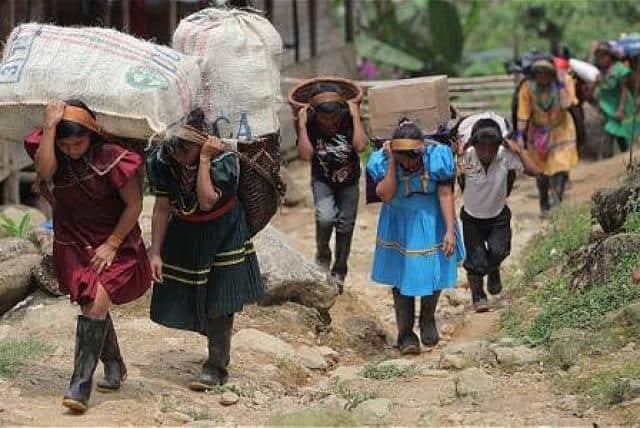 “El desplazamiento es normal acá en Colombia”