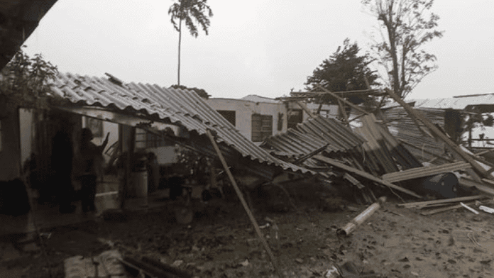 Fuertes lluvias destruyeron una vivienda en San Rafael