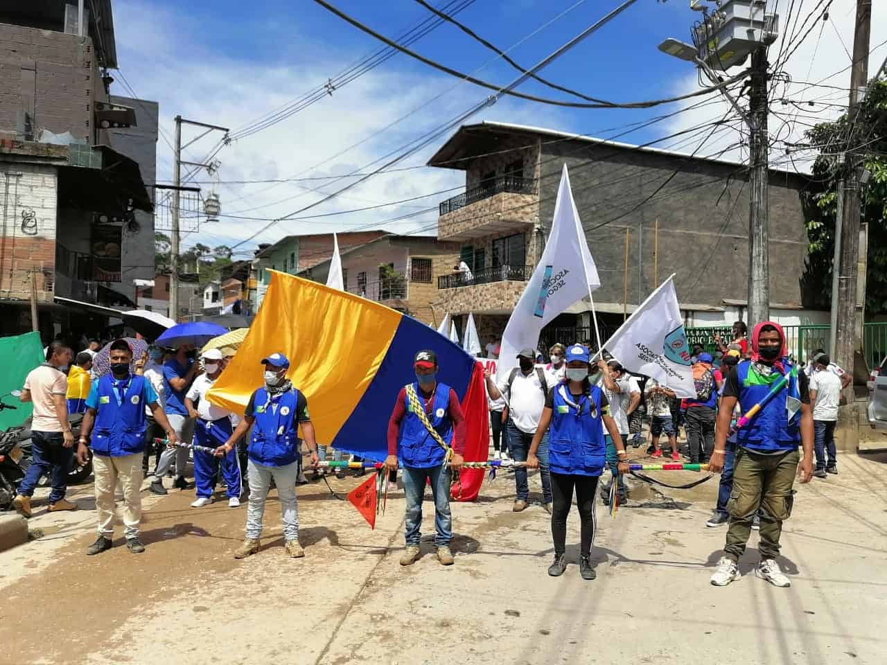 Mineros de Segovia se unen al Paro Nacional