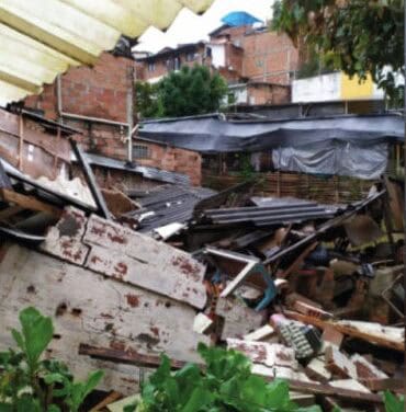 Se presentó varias inundaciones en Marinilla tras las fuertes lluvias