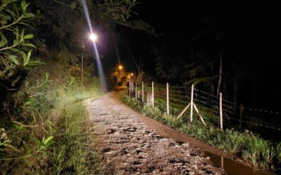 Comenzó la instalación de más de 500 luminarias LED en zonas rurales de El Retiro