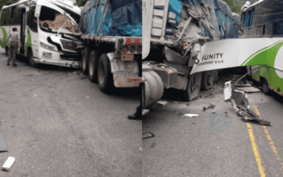 Accidente en la autopista Medellín-Bogotá dejó 24 heridos