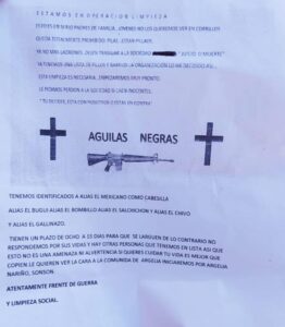 En Argelia circuló panfleto de las “Águilas Negras”
