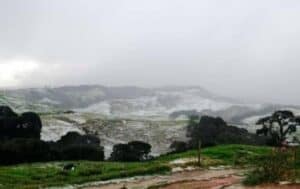 Granizada cubrió dos municipios del Norte antioqueño