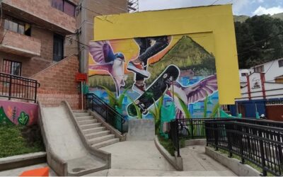 Estrenan parque y murales en Villa Hermosa