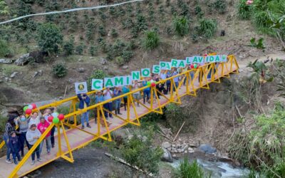 En Ciudad Bolívar realizaron un puente para proteger la vida de más de 50 personas de la zona rural
