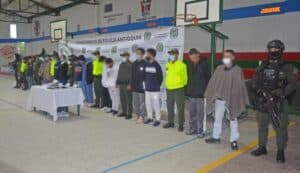 En El Peñol fueron capturados 16 integrantes de un grupo delincuencial