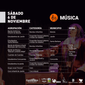 Llega la melodía a Jardín con el segundo encuentro de Antioquia Vive la Música
