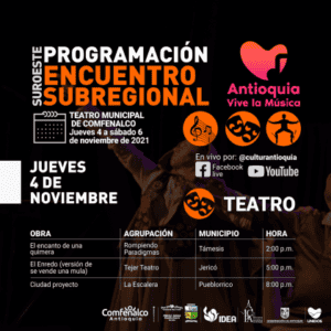 Llega la melodía a Jardín con el segundo encuentro de Antioquia Vive la Música