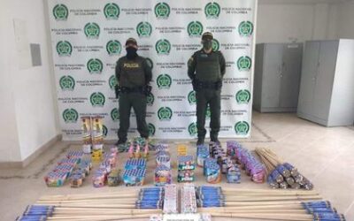 Fueron incautados 30 kilos de pirotecnia en La Ceja
