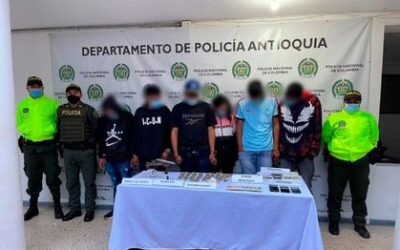 En Marinilla se capturó un grupo que presuntamente se dedicaba al homicidio selectivo