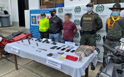En Andes y La Pintada fueron capturados presuntos delincuentes por hurto y porte de armas de fuego