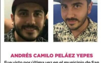 En San Andrés de Cuerquia, fue visto por última vez el ingeniero forestal Andrés Camilo Peláez