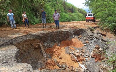 Las fuertes lluvias en Concordia deja 18 familias damnificadas y 7 vías cerradas