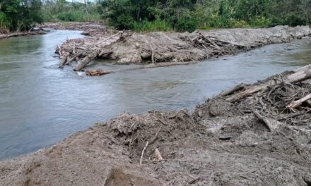 Luego de las fuertes lluvias, el río Murindó recuperó su cauce