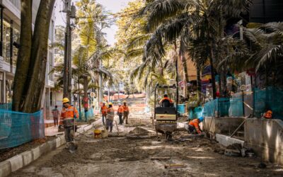 En un 23 % avanzan los trabajos para la renovación de más de 12.000 metros cuadrados de espacio público en el Parque Lleras