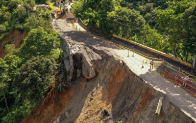 Se inician obras de rehabilitación de la vía Primavera-Santa Bárbara-La Pintada en el sitio La Quiebra