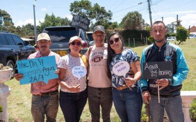 461 familias de la vereda Piedra Gorda tendrán servicio de agua potable sin interrupciones con la ampliación del acueducto Las Flores, en Santa Elena