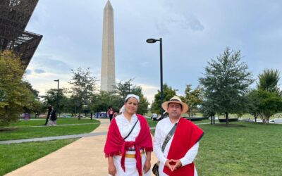 Por primera vez, silleteros de Santa Elena y trovadores llevaron juntos su legado cultural al mayor encuentro latino que se realiza en Washington