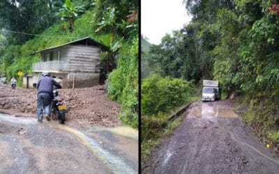 Fuertes lluvias en Peque dejan 30 familias damnificadas y cuantiosas pérdidas agrícolas