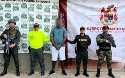 En el Bajo Cauca antioqueño fue capturado alias Negro Maicol, jefe de sicarios de las  AGC