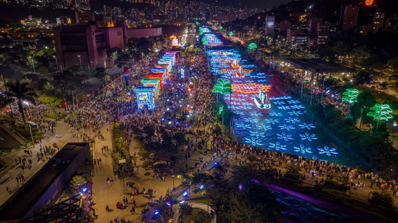 Turistas en Medellín durante 2022