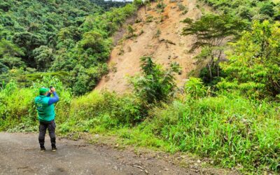 Tras visita de evaluación en la vereda Piñonal en Betulia, geólogos del Dagran descartan condiciones de riesgo en viviendas