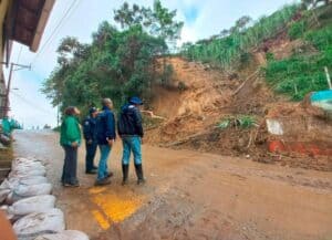 En Nariño veinte familias han resultado damnificadas tras fuertes deslizamientos