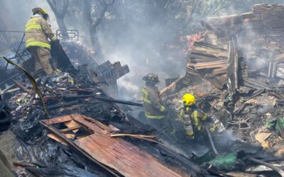 Tres viviendas afectadas dejó incendio estructural en el sector de Moscú